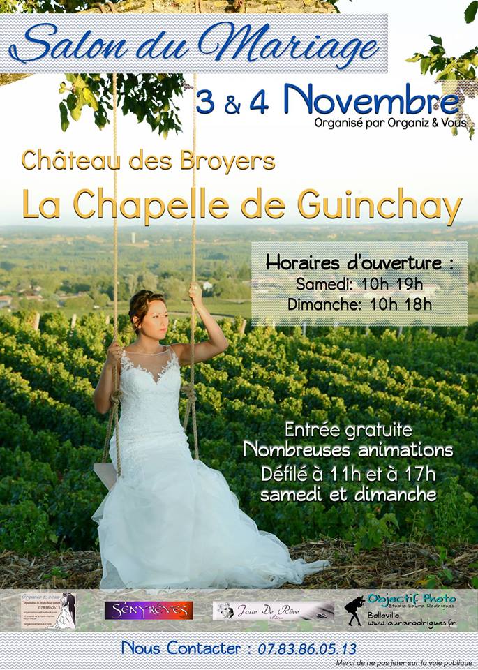 Salon du mariage - La Chapelle de Guinchay - Château des Broyers
